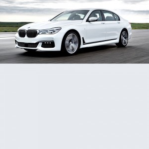 BMW 7 Series White Wedding Car